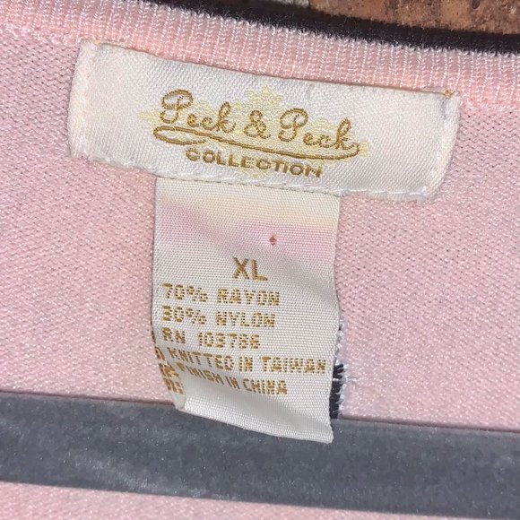 Pink Ruffle Cardigan With Embroidered Purses Size XL - Picture 4 of 7